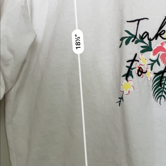 Topshop take me to Hawaii embroidered tee - Picture 4 of 5